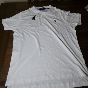 US Polo Assn. Polo Shirt Adult large White Blue Go